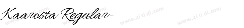 Kaarosta Regular字体转换